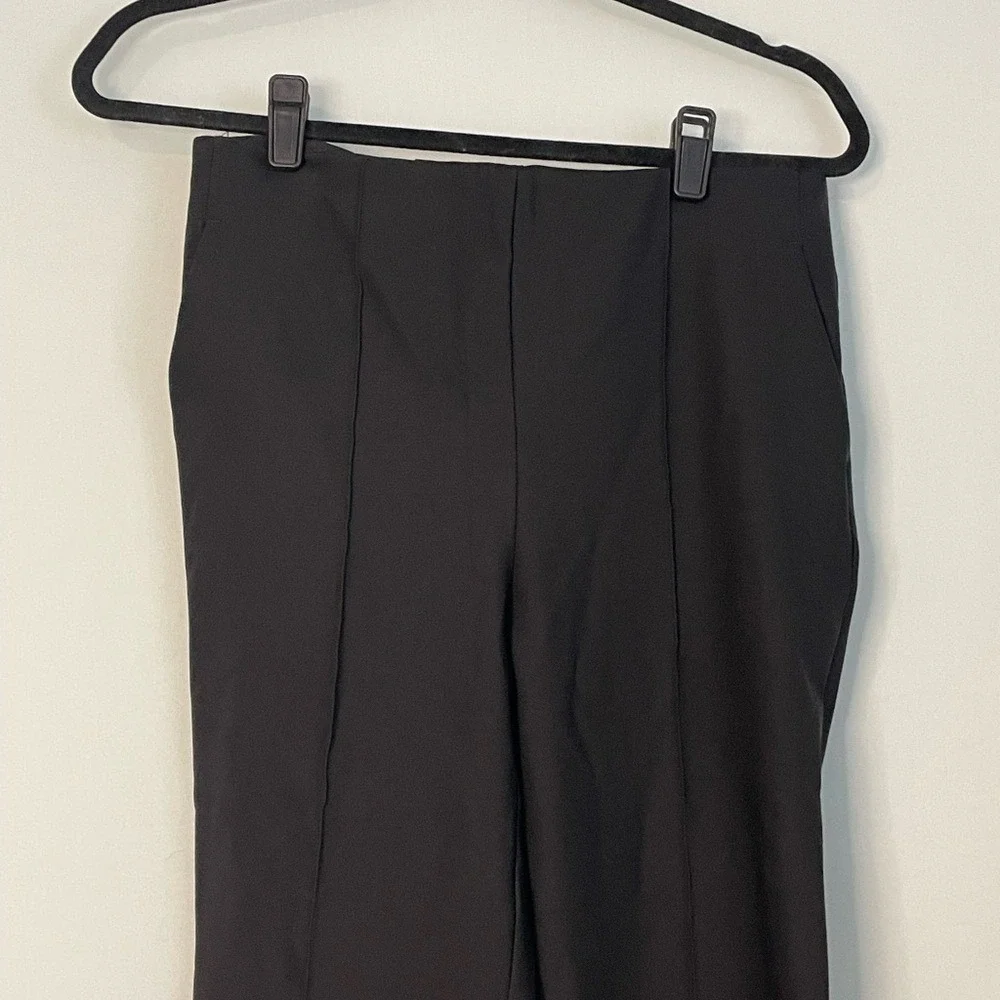 Rachel‎ Zoe Black Wide Leg Front Seam Trousers Womens Size 2 High Rise Pants